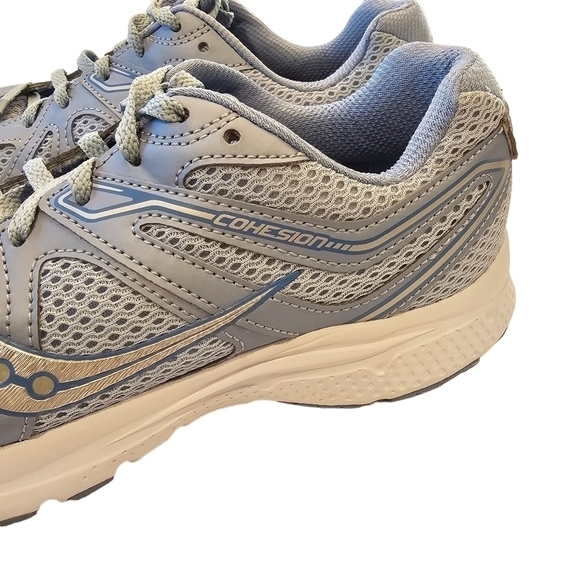 Saucony Grid Cohesion 11 Blue Low Lace Up Womens Running Trainers S10420, Size 8 - Picture 7 of 13